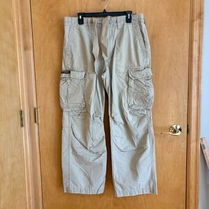 Polo Jeans Ralph Lauren Military Surplus Cargo Pants Khaki 33x30